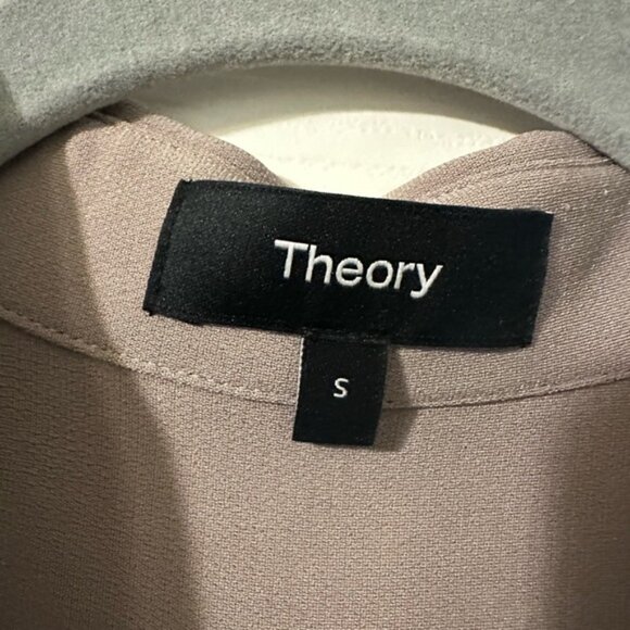 Theory Taupe Button-Up Shirt - Picture 10 of 13